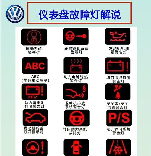 大众仪表台指示灯图解在哪里找？各指示灯代表什么含义？