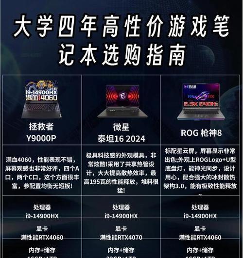 联想拯救者哪款性价比最高？如何挑选最具性价比的游戏本？