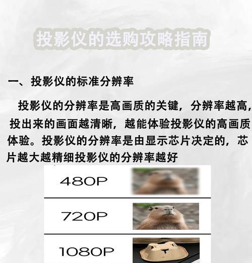 投影仪分辨率与芯片的关系是什么？
