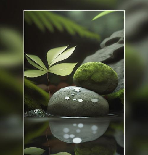 手机如何拍出镜面倒影效果的树叶照片？