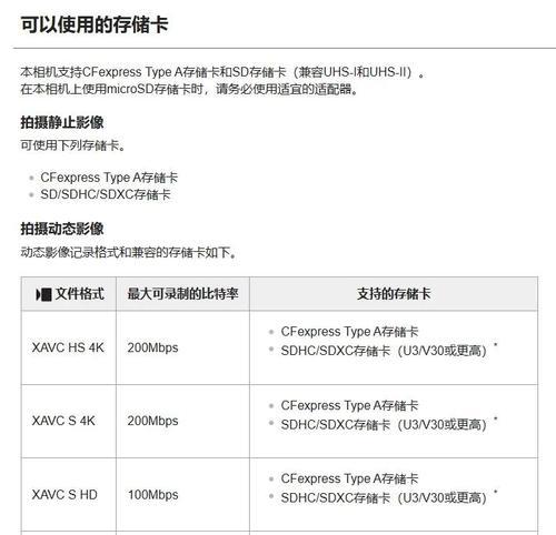 索尼相机a7m4应如何选择内存卡？选择内存卡时有哪些考虑因素？